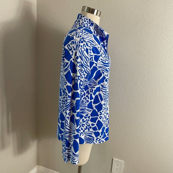 IBKUL Womens Large Bianca Animal Long Sleeve Golf Tennis UPF 50+ Cooling Shirt - Picture 3 of 11